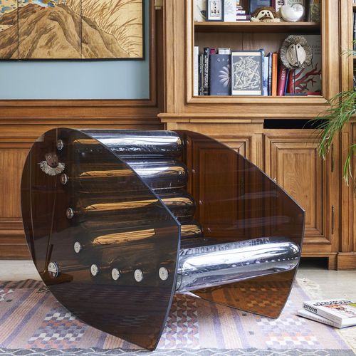 Современное кресло - MW05  - MOJOW DESIGN - из полиуретана / из нержавеющей стали / из стекла