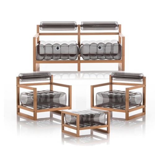 Современная мебель для сада - Yoko - MOJOW DESIGN - из дерева / из полиуретана / для бытового использования