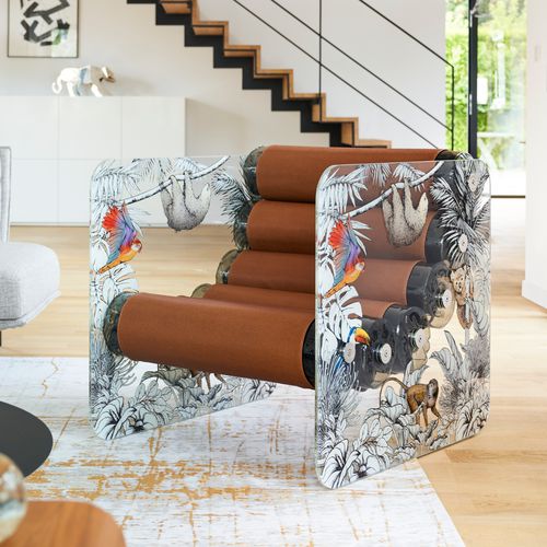 Кресло уникальный дизайн - MW02 "Jungle" EDITION - MOJOW DESIGN - из искусственной кожи / из полиуретана / из нержавеющей стали
