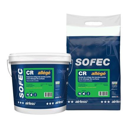 Штукатурка для сглаживания - AIRLITE CR - Sofec - для шпаклевки / для отделки / влагопоглощения