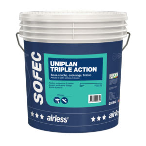 Штукатурка для сглаживания - AIRLESS UNIPLAN TRIPLE ACTION - Sofec - для отделки / для интерьера / для стены