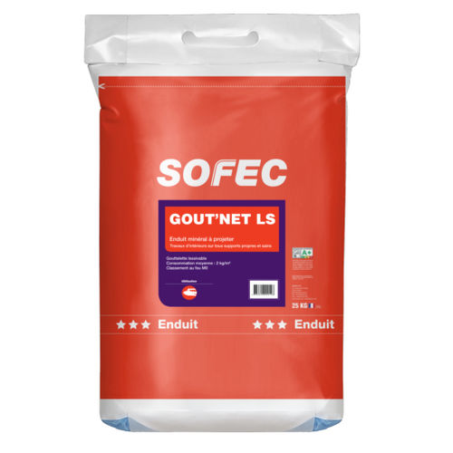 Штукатурка для отделки - GOUT'NET LS - Sofec - для интерьера / для гипса / для бетона