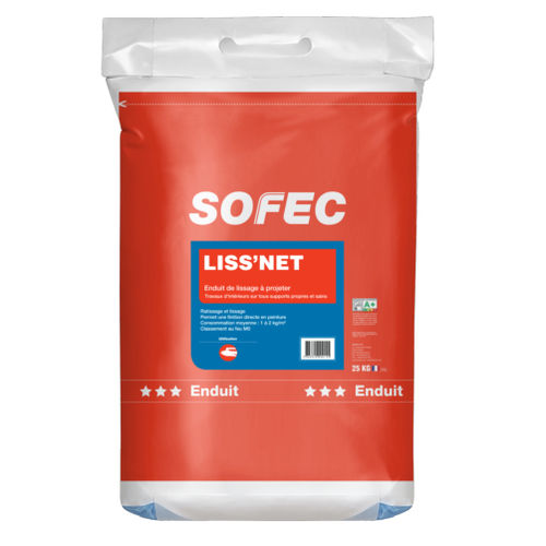 Штукатурка для сглаживания - LISS'NET - Sofec - для отделки / для интерьера / для гипса