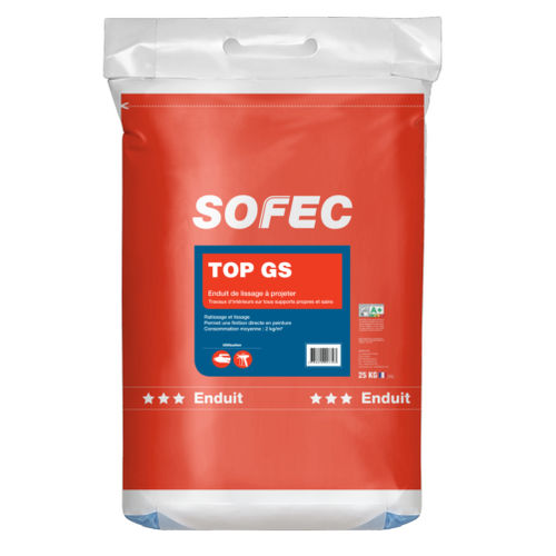 Штукатурка для сглаживания - TOP GS - Sofec - для отделки / для интерьера / для гипса