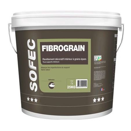 Декоративная штукатурка - FIBROGRAIN - Sofec - для интерьера / для стены / для потолков