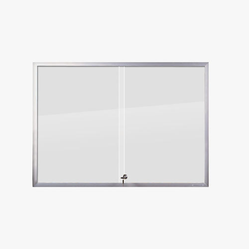 Настенное информационное табло - VISIGUARD SLIDING - CIVIQ - для общественных учреждений / из стекла / из анодированного алюминия