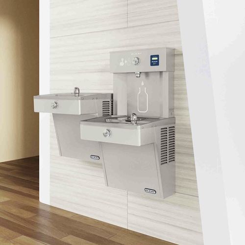 Настенный питьевой фонтанчик - ELKAY® EZH2O - CIVIQ - для интерьера / из нержавеющей стали / для общественных мест