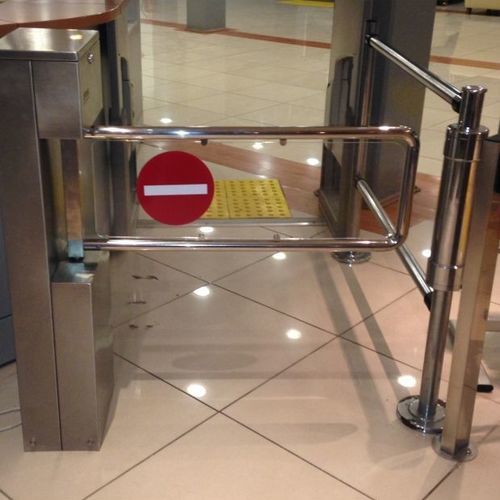 Турникет средняя высота - OVT 122 M - Oskar Turnstiles System - для автоматического контроля доступа / из нержавеющей стали / для общественных учреждений