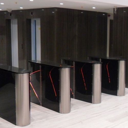 Турникет средняя высота - HCT 350 S - Oskar Turnstiles System - для автоматического контроля доступа / из нержавеющей стали / для общественных учреждений