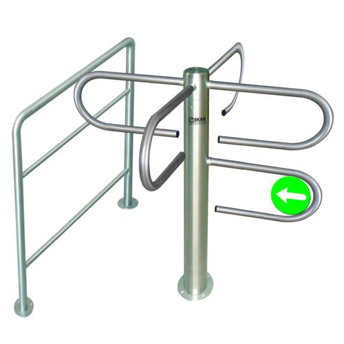 Турникет средняя высота - OSG 1200 K - Oskar Turnstiles System - из нержавеющей стали / для общественных учреждений