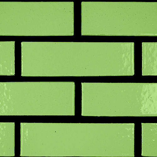 Кирпич для фасада - 3315 L BRIGHT GREEN - SMOOTH - Klinker Covadonga - для каменной кладки / полный / специальный