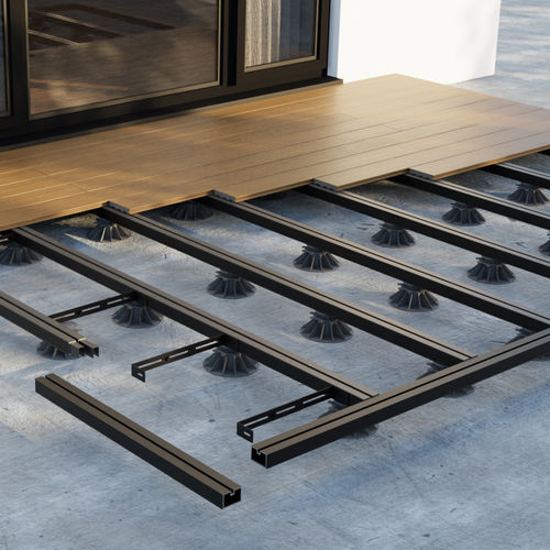 Конструкция для технического пола из алюминия - STRUCTURAL® - FIBERDECK - с высоким сопротивлением / для террасы / регулируемая
