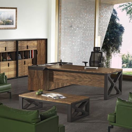 Директорский рабочий стол - VENÜS - Flekssit Office Furniture - напольный / классический / из МДФ