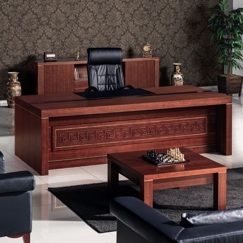 Директорский рабочий стол - MAKLORA - Flekssit Office Furniture - классический / из МДФ / со встроенным ящиком