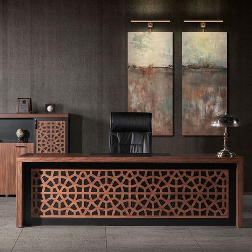 Директорский рабочий стол - ANATOLIA - Flekssit Office Furniture - напольный / классический / из дерева