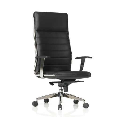 Современное директорское кресло - STYLISH - Flekssit Office Furniture - из кожи / из стали / с подголовником
