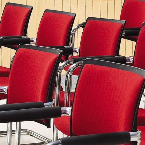 Современный стул для конференций - TOPAZ - Flekssit Office Furniture - для интерьера / из ткани / обитый