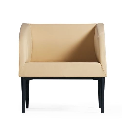 Современный стул для посетителей - VADI - Flekssit Office Furniture - для интерьера / из кожи / обитый