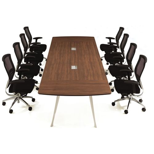 Современный стол для собраний - I TOSS - Flekssit Office Furniture - из меламина / с основанием из алюминия / прямоугольный