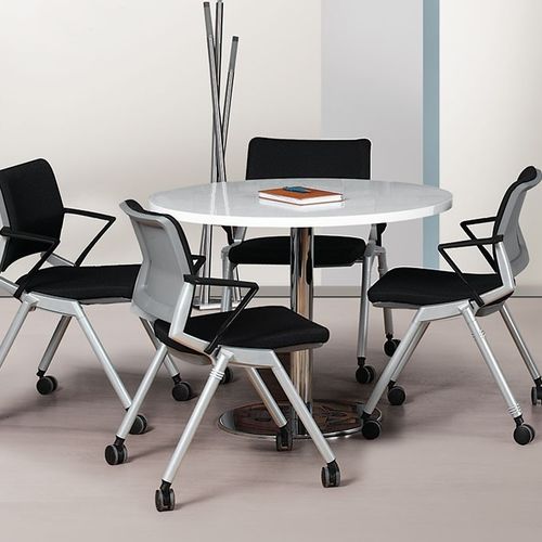Современный стол для собраний - URAS - Flekssit Office Furniture - из меламина / с основанием из алюминия / прямоугольный