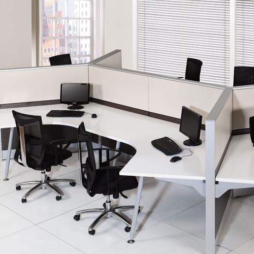 Отделительная перегородка для офиса для рабочего стола - STEELPAN - Flekssit Office Furniture - из стекла / из стали / модульная