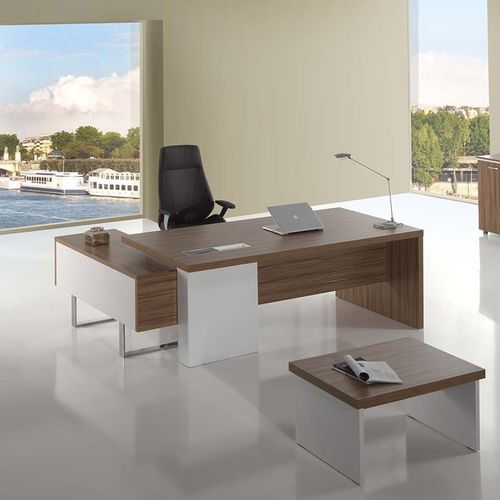 Директорский рабочий стол - ERGUVAN - Flekssit Office Furniture - классический / из меламина / со встроенным ящиком
