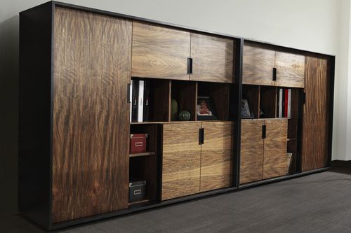 Современный книжный шкаф - VENÜS - Flekssit Office Furniture - для профессионального использования / из меламина