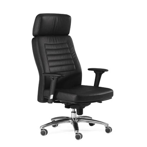 Современное директорское кресло - AZUR - Flekssit Office Furniture - из кожи / из алюминия / из полиуретана