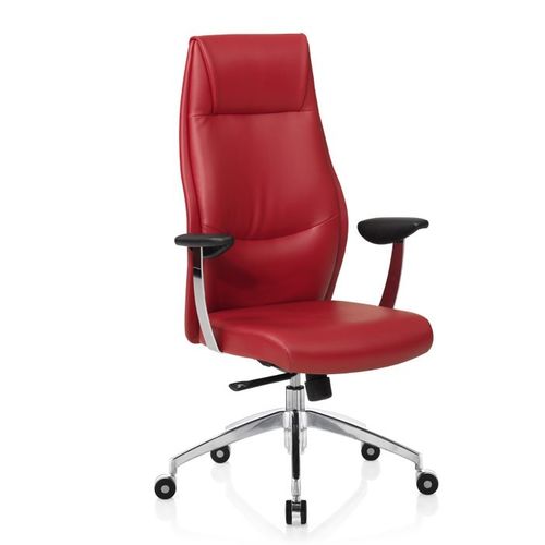 Современное директорское кресло - VILLA - Flekssit Office Furniture - из кожи / из алюминия / с подголовником