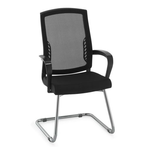 Современный стул для посетителей - İKON - Flekssit Office Furniture - для интерьера / из сетки / из кожи