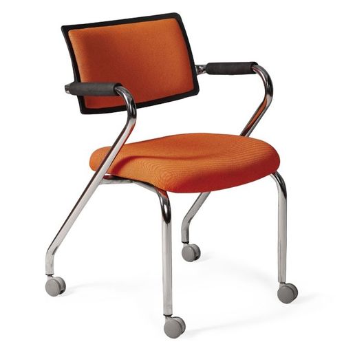 Современный стул для посетителей - TOPAZ - Flekssit Office Furniture - для интерьера / из алюминия / из полиуретана