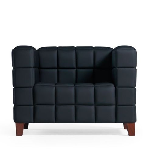 Современное кресло - PIAZZA - Flekssit Office Furniture - из кожи / из дерева / черное