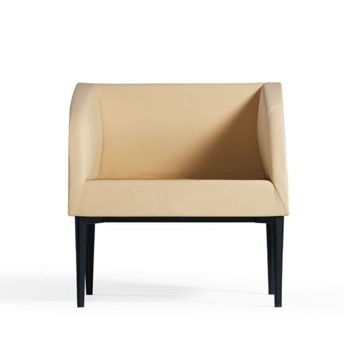 Современное кресло - VADI - Flekssit Office Furniture - из кожи / из дерева / бежевое