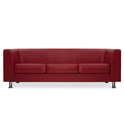 Современный диван - SILVER - Flekssit Office Furniture - из кожи / эргономичный / красный
