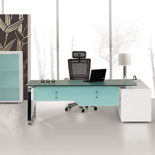 Рабочий стол для офисов открытого типа - INOX - Flekssit Office Furniture - современный / из дерева / со встроенным ящиком