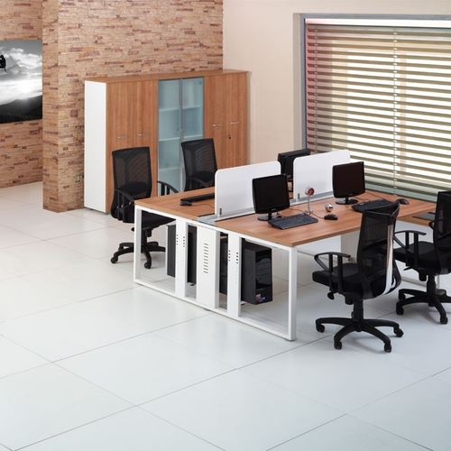 Рабочий стол для офисов открытого типа - TEKNO - Flekssit Office Furniture - современный / из меламина / эргономичный