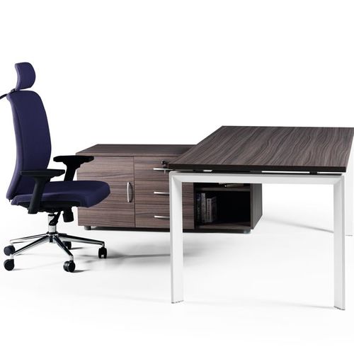 Директорский рабочий стол - FERRO - Flekssit Office Furniture - современный / из меламина / со встроенным ящиком