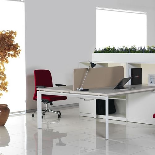 Рабочий стол для офисов открытого типа - FERRO - Flekssit Office Furniture - современный / из меламина / для профессионального использования