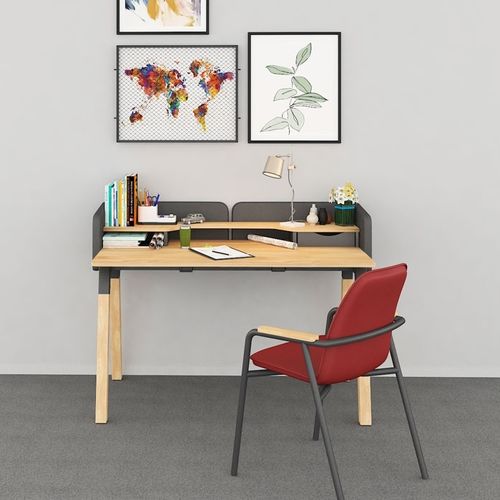 Современный рабочий стол - SARDES - Flekssit Office Furniture - из меламина / 4 ножки / акустический
