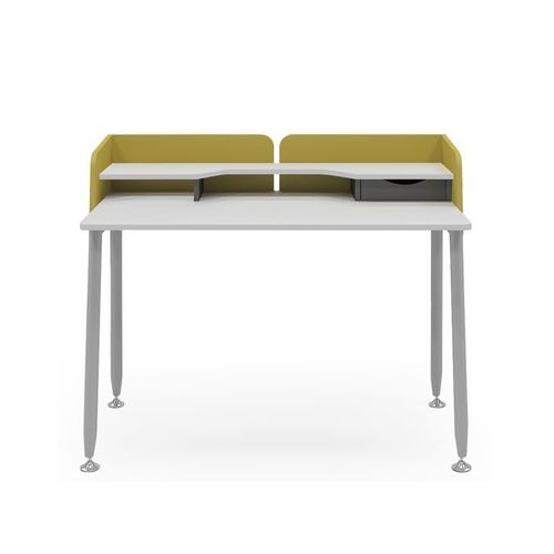 Современный рабочий стол - FLORA - Flekssit Office Furniture - из меламина / 4 ножки / для удаленной работы