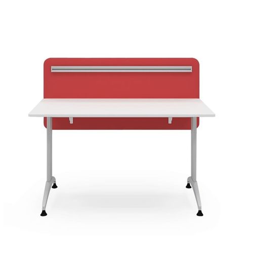 Современный рабочий стол - SFH 65 1300 - Flekssit Office Furniture - из меламина / 4 ножки / акустический