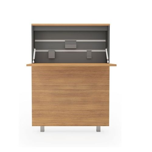 Современный рабочий стол - LESS - Flekssit Office Furniture - из дерева / для удаленной работы