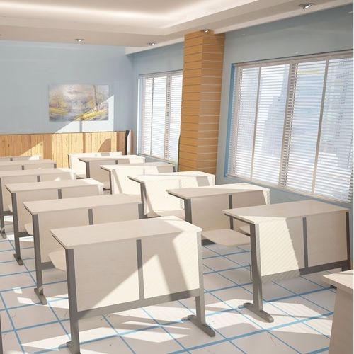 Современная парта - SELEN  - Flekssit Office Furniture - из дерева / с основанием из металла / прямоугольная