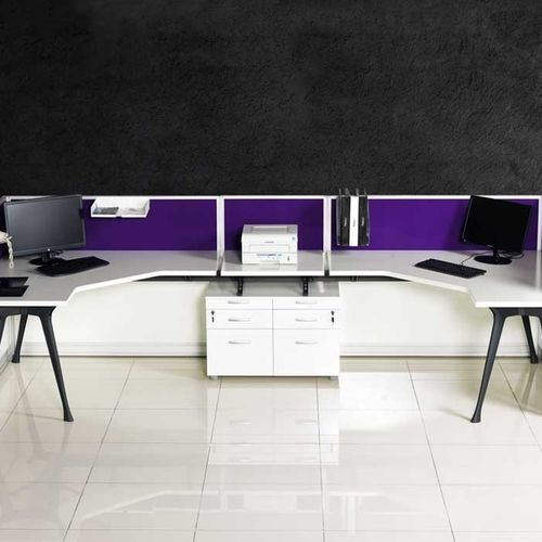Напольный рабочий стол - I TOSS - Flekssit Office Furniture - для 1 человека / современный / из дерева