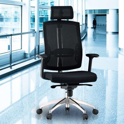Современное кресло для офиса - NETRIT - Flekssit Office Furniture - из алюминия / регулируемое / черное