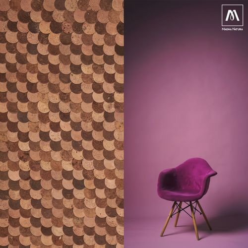 Покрытие для стен для внутреннего пространства - DRAGON SCALES - MAGNA NATURA | Cork Furniture - из пробкового дерева / естественная отделка / покрытое лаком