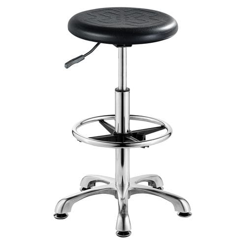 Современный офисный табурет - SJ206 - Foshan Oshujian Furniture Manufacturing Co., Ltd. - из полиуретана / с основанием из алюминия / с опорой для ступней