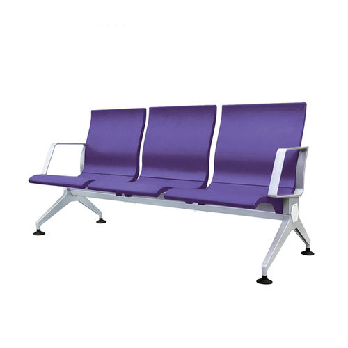 Сидения на опоре из литого алюминия - SJ9065 - Foshan Oshujian Furniture Manufacturing Co., Ltd. - из полиуретана / 3 места / современное