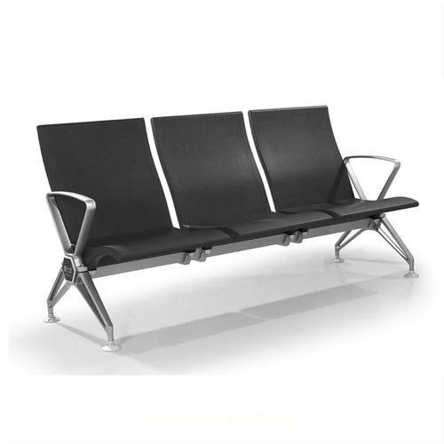 Сидения на опоре из алюминия - SJ9063 - Foshan Oshujian Furniture Manufacturing Co., Ltd. - 3 места / современное / для аэропорта