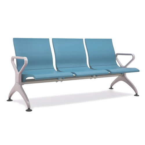 Сидения на опоре из стали - SJ9075 - Foshan Oshujian Furniture Manufacturing Co., Ltd. - из полиуретана / 3 места / современное